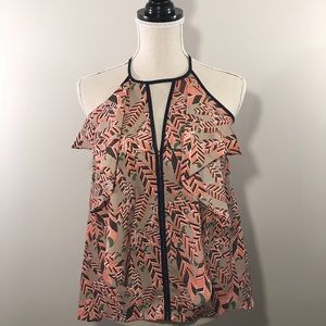 Boho Addie Feather Blouse S NWOT Gorgeous!